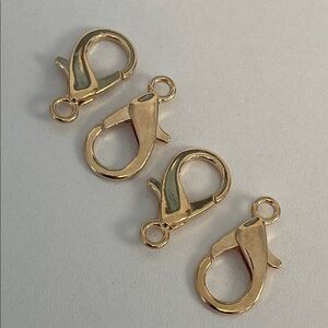 Lobster Clasps 23mm Set of 4 | Gold Finish